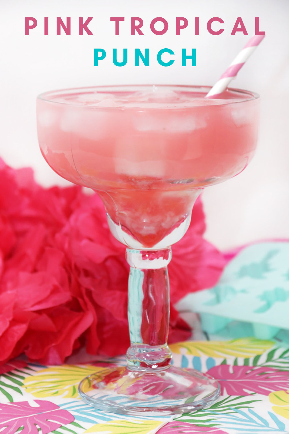 Pink Tropical Punch Drink non-alcoholic